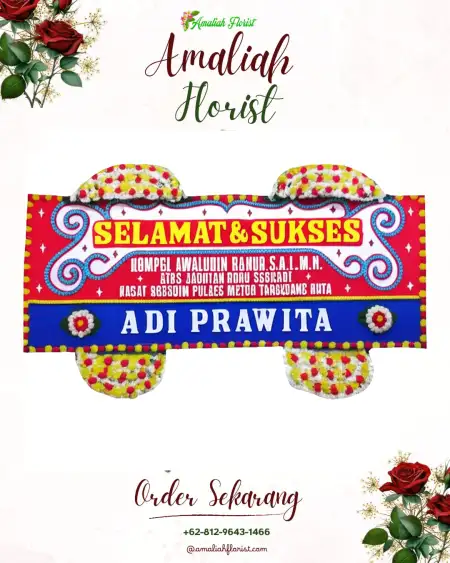 Papan Bunga Ucapan Selamat Pasinggangan